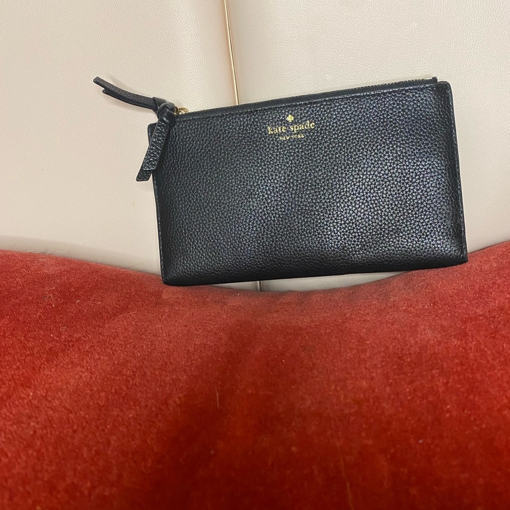 Kate Spade Mulberry Street Small Malea Black Leather Bifold Wallet - Picture 6 of 6